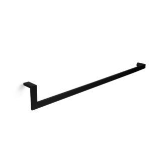 Matte black modern door handle - surface mount - 18 inch length - product featured image - SKU J 401-1.1 BBL