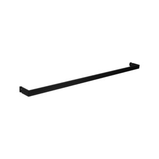 Matte black modern door handle - towel bar - product featured image - 18 inch length - product SKU IP 501-2 BBL