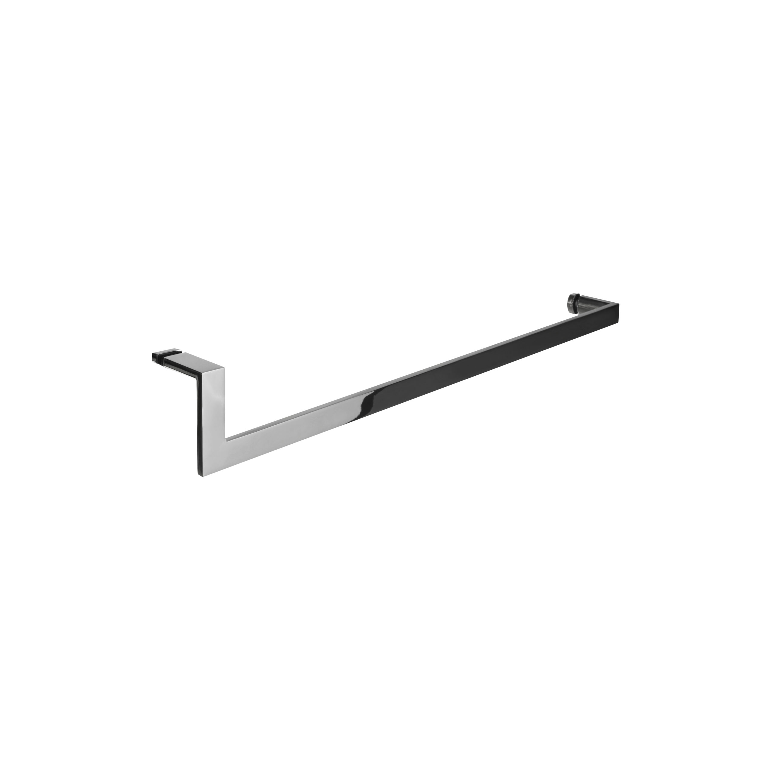 Polished stainless steel modern door handle - towel bar - product featured image - 24 inch length - product SKU JP 402-2 PSS