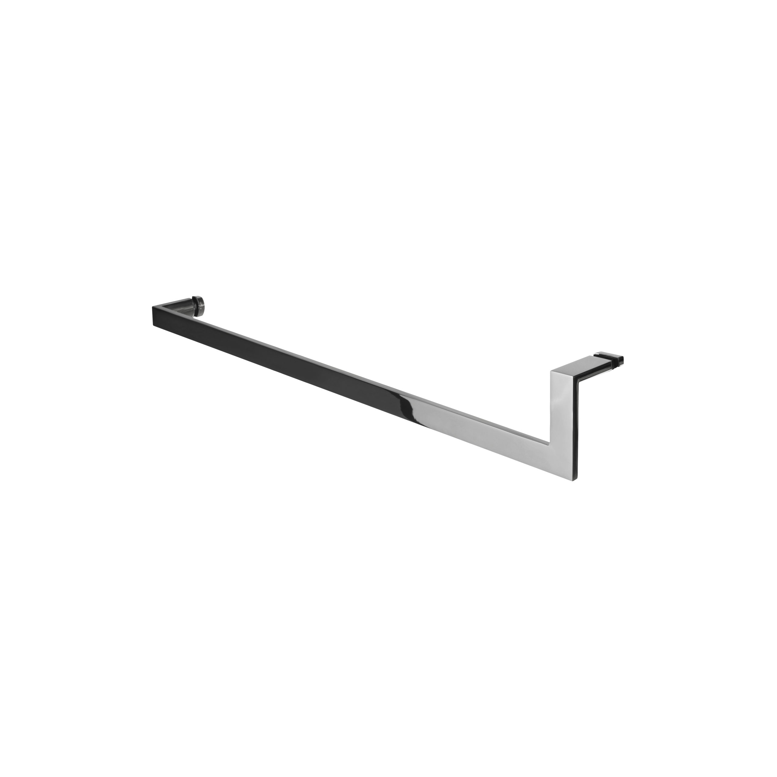 Polished stainless steel modern door handle - towel bar - product featured image - 24 inch length - product SKU LP 402-2 PSS