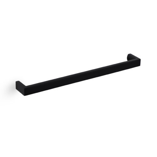 Matte black modern cabinet door pull - product featured image - 7.5 inch 192 mm length - product SKU I 202 BBL