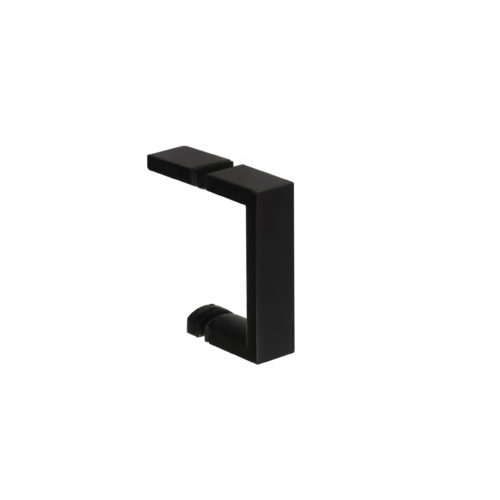 Matte black modern door handle and pull - product featured image - 3.5 inch length - product SKU UP 601-5 BBL