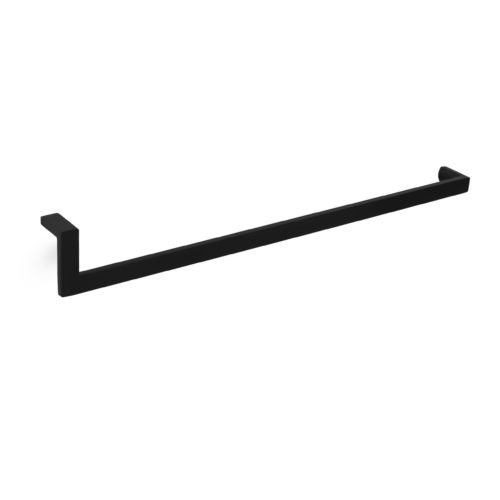 Matte black modern cabinet door pull - product featured image - 12.5 inch 320 mm length - product SKU J 104 BBL