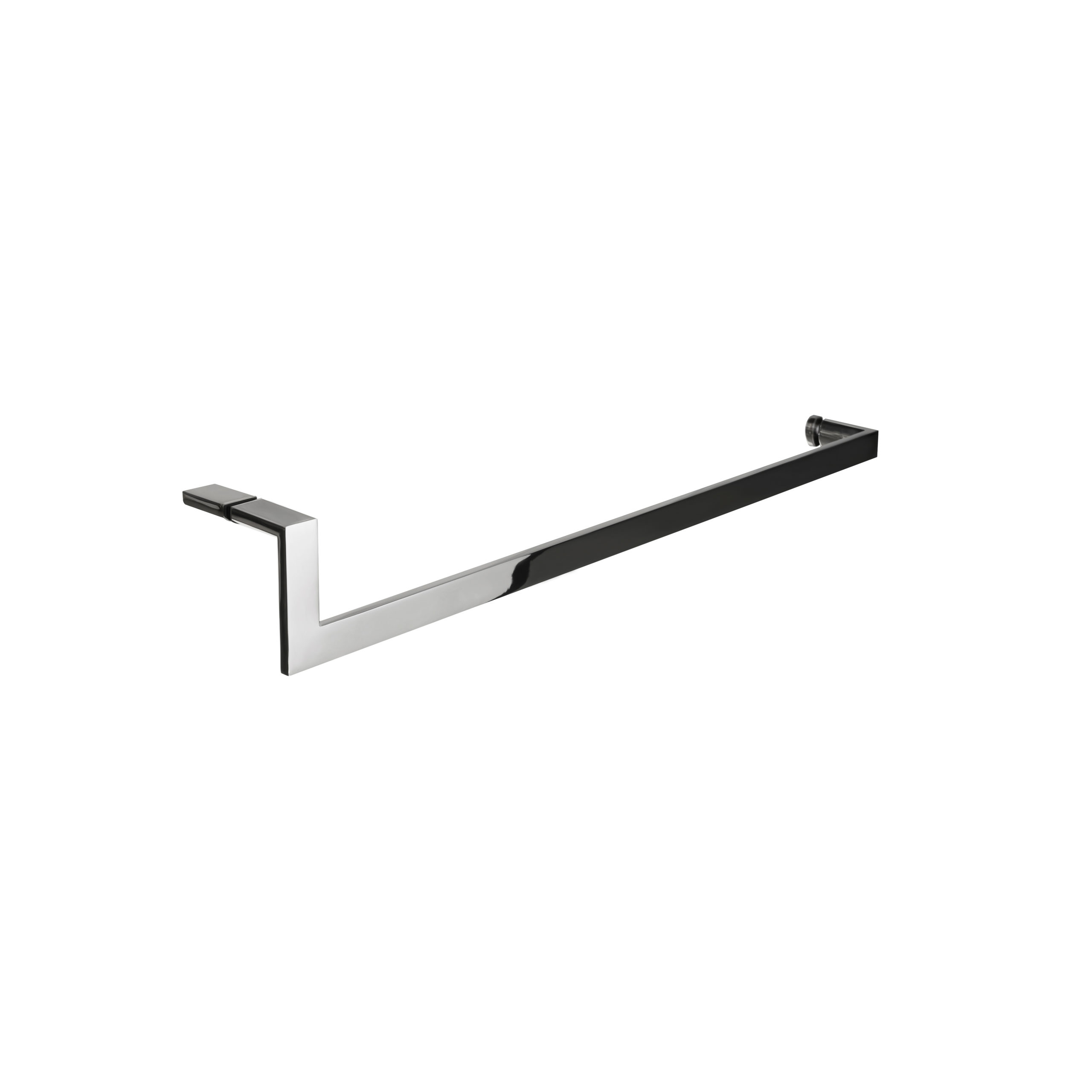 Polished stainless steel modern door handle and pull - towel bar - product featured image - 24 inch length - product SKU JP 402-5 PSS