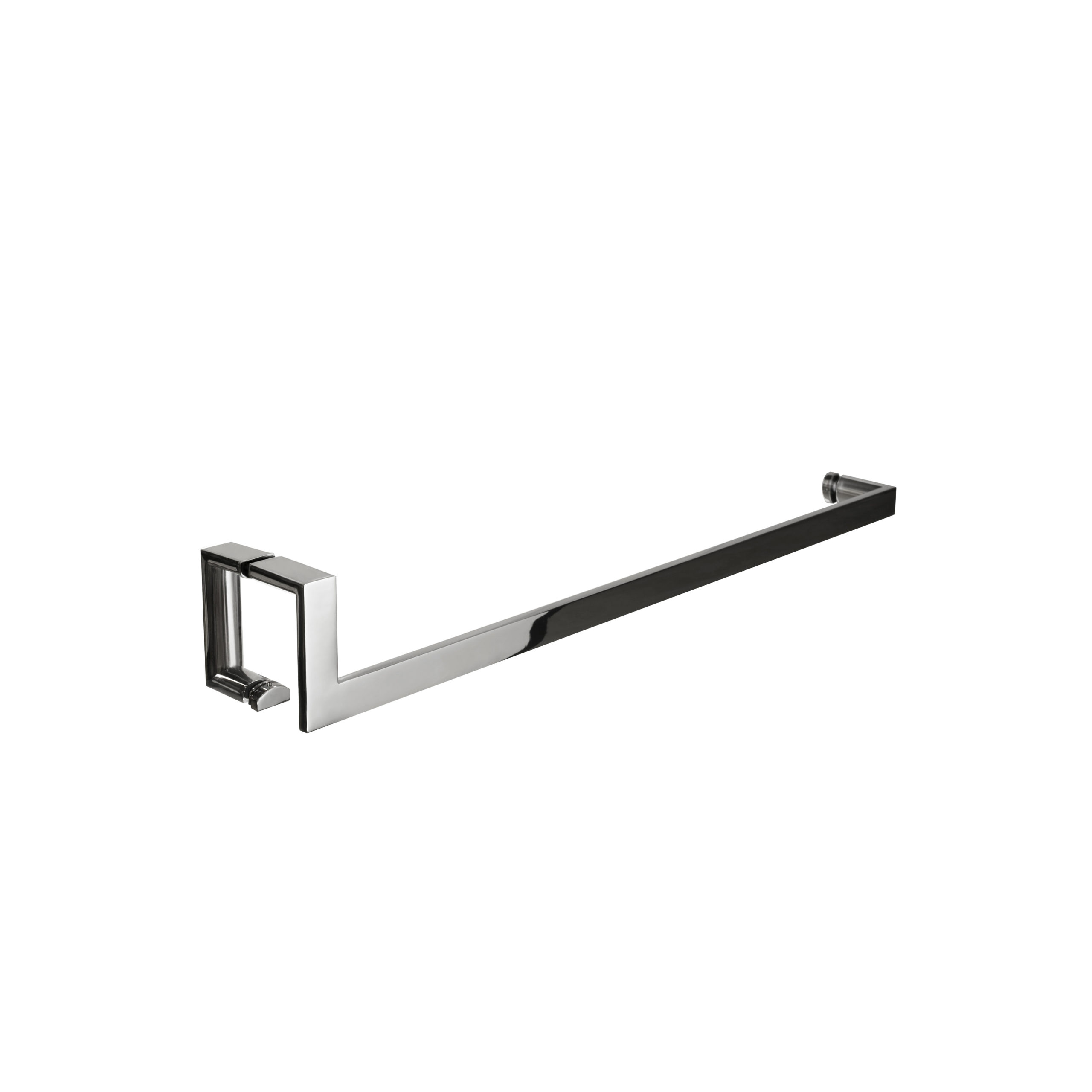 Polished stainless steel modern door handle and d pull - towel bar - product featured image - 24 inch length - product SKU JU 402-4 PSS
