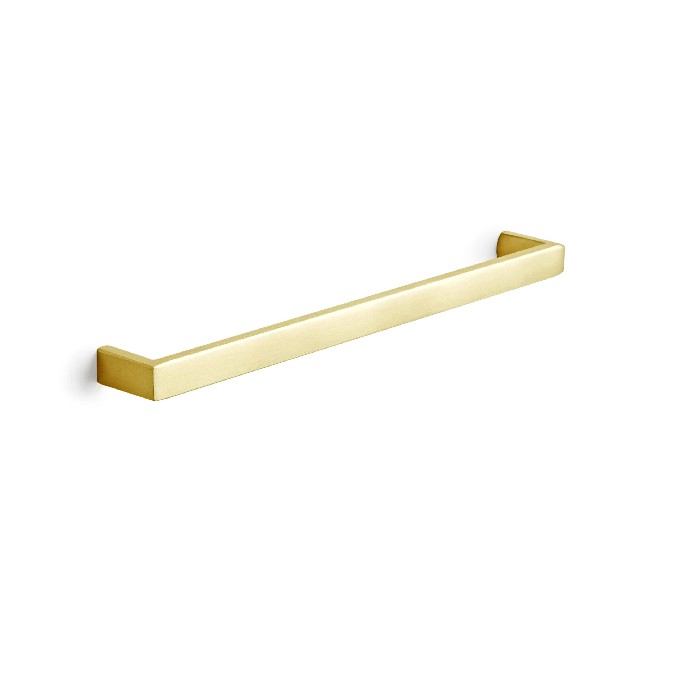 Satin brass modern cabinet door pull - product featured image - 7.5 inch 192 mm length - product SKU I 202 SBZ